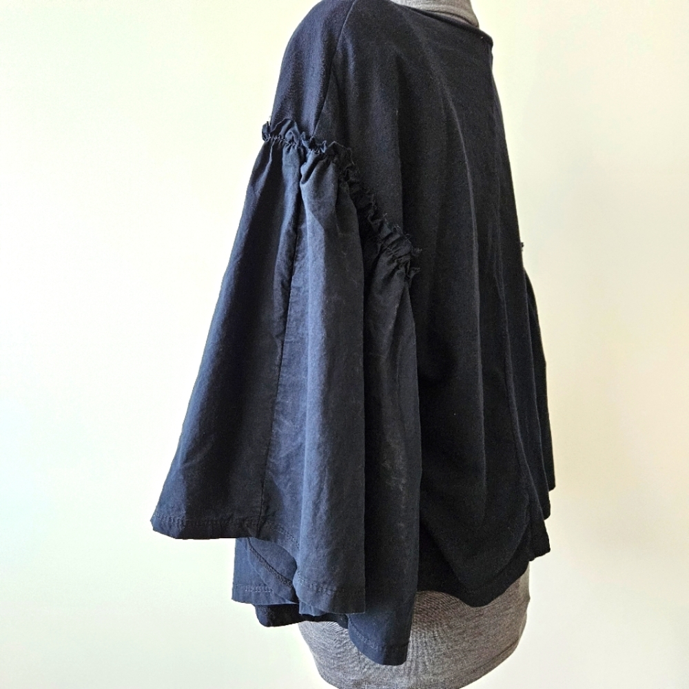 Zara Statement Ruffle Sleeve Top - Picture 3 of 9